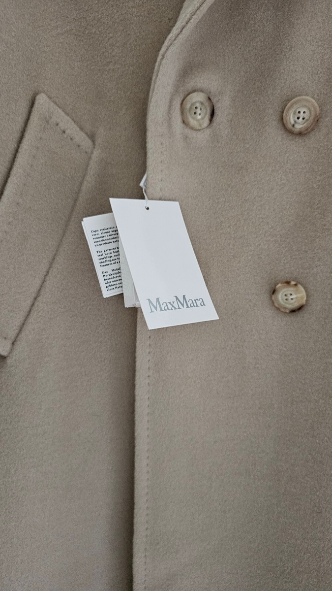 Max Mara 101801 Icon Coat OVERSIZED Trench in Ecru Size US0
