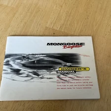 Mongoose Bicycle Bike Owner's Manual Assembly 