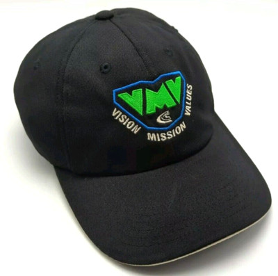 VISION MISSION VALUES VMV black adjustable hat / cap