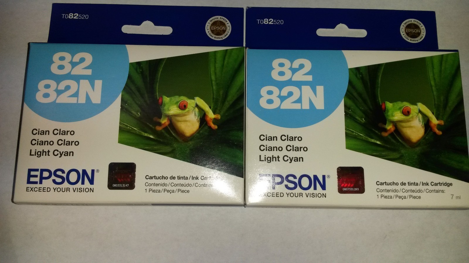 2 Genuine Epson 82 82N T082520 - Lt Cyan. Expired. | eBay