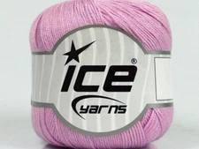 Pure Bamboo #41464 Light Pink Super-Fine Yarn Ice 100% Bamboo 50 Gram 218 Yards