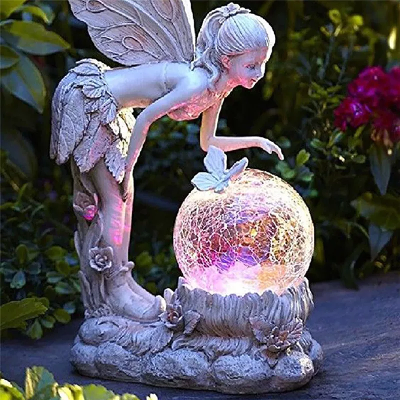 Solar statue lights deals