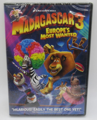 MADAGASCAR 3: EUROPE'S MOST WANTED DVD MOVIE, BEN STILLER, CHRIS ROCK, WS