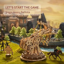 ROKR Siege Heavy Ballista 3D Wooden Puzzles DIY Building Model Kits Xmas Gift