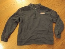 Vineyard Vines Boys Girls Size L 16-18 Navy 1/4 Zip Pullover Sweatshirt