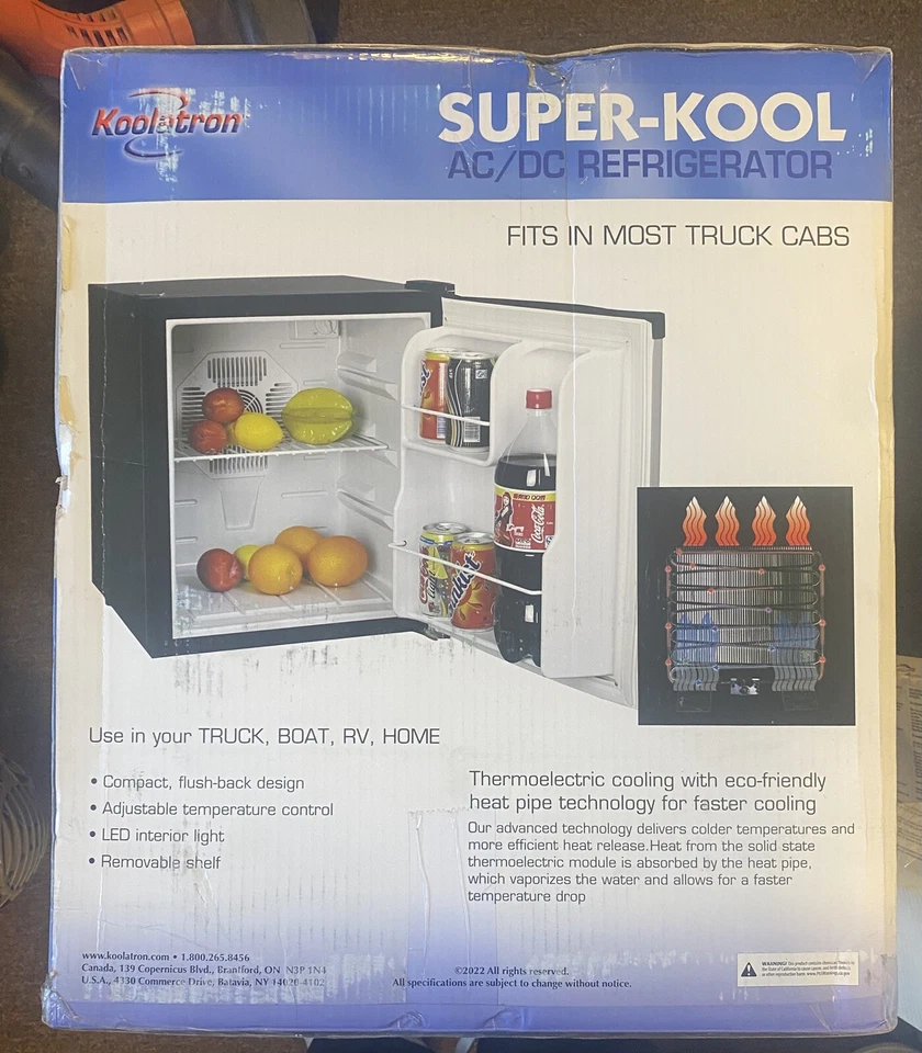 Koolatron Stainless Steel Compact Fridge with Freezer NEW - - Image 3 of 4