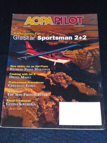 AOPA PILOT - GLASTAR SPORTSMAN 2 2 - June 2004 - Photo 1 sur 1