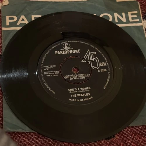 BEATLES - I Feel Fine / She’s A Woman 45rpm Original 1964 Parlophone  Tested