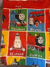 Rare Vintage 1992 Thomas The Tank Engine  Friends Twin Comforter Blanket 83x56  