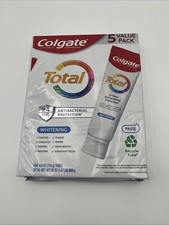 Colgate Total Whitening Toothpaste, 6 Ounce Pack of 5