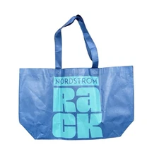 Nordstrom Tote Bag Reusable Plastic Shopping Eco Black XL Double Strap