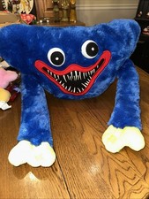 Huggy Wuggy Poppy Playtime Blue Monster Plush Connect Hands Smile Teeth