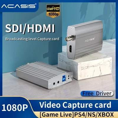 Acasis HDMI/SDI Video Capture Card 4K 30Hz 2 Input Channel Streaming & Recording