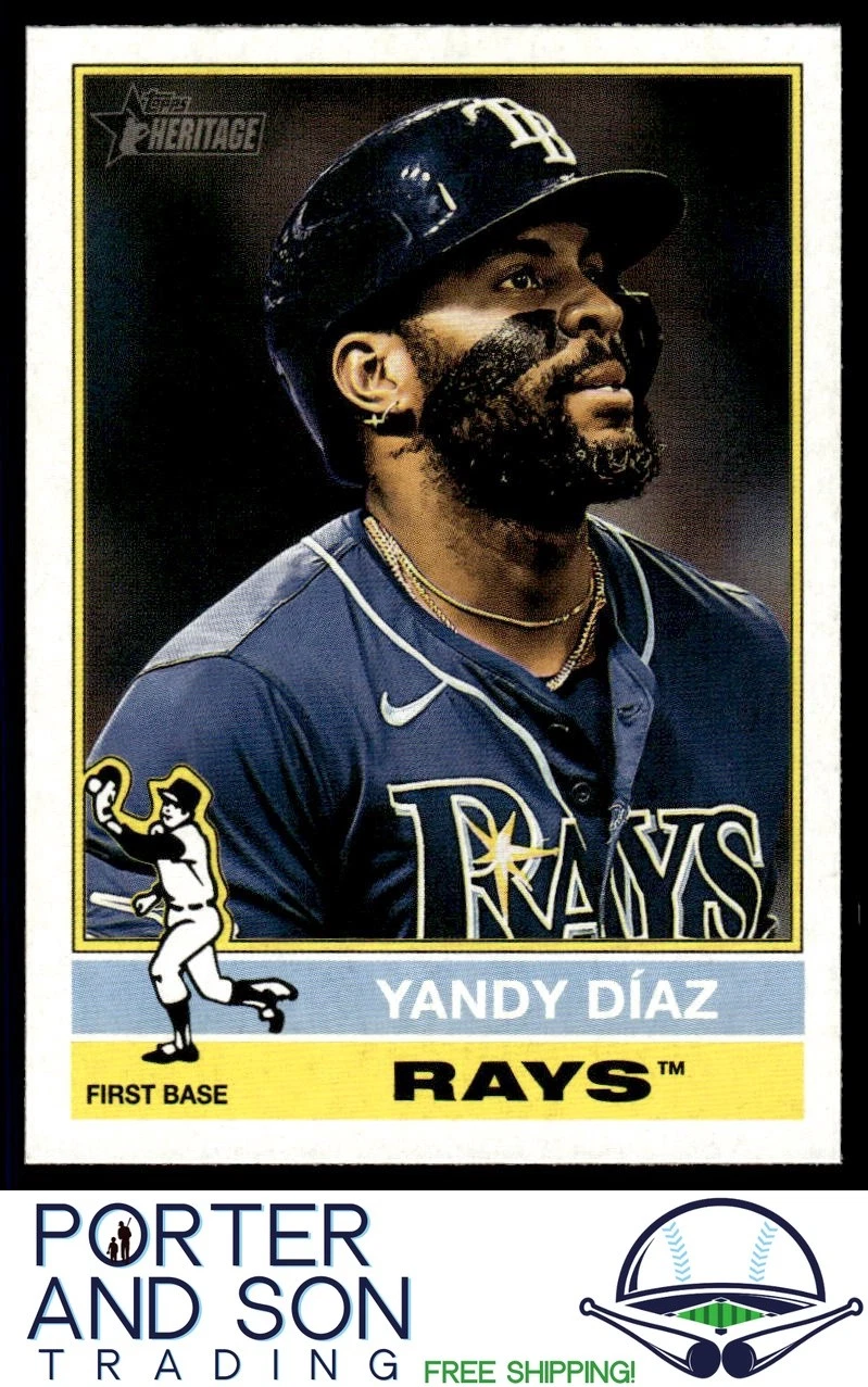 Yandy Diaz 2025 Topps Heritage #215 Tampa Bay Rays Baseball Card