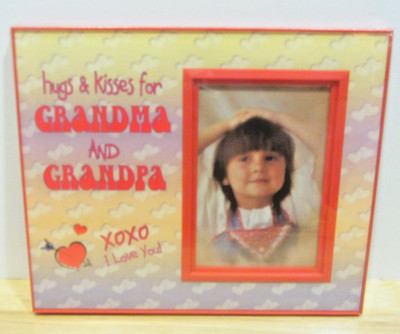 Expressly Yours  Hugs & Kisses for Grandma and Grandpa  Picture Frame
