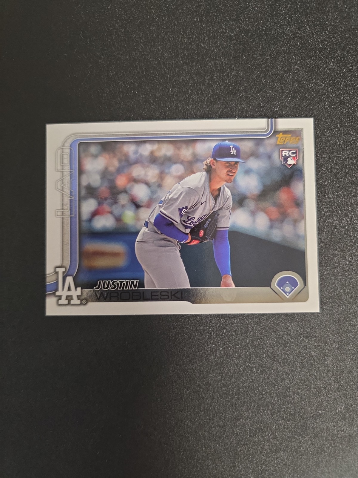 Justin Wrobleski 2025 Topps #204 Golden Mirror Image Variation