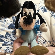 Disney vintage Goofy Small Plush Stuffed Animal Blue Shirt