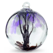Spirit Tree Witch Ball Twilight by Iron Art Glass Designs
