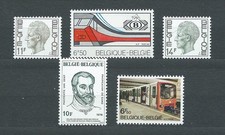 BELGIQUE - 1976 YT 1817 à 1821 - TIMBRES NEUFS** MNH