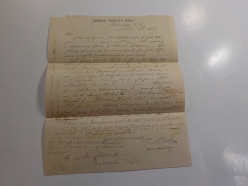 Civil War Letter Captured Franklin Tennessee 27th Illinois Israel Heaps Soldier