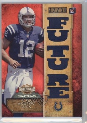 2012 Topps Triple Threads Relics 12/36 Andrew Luck #TTR-3 Rookie RC 1j6