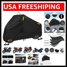 Motorcycle Cover Waterproof Outdoor, 300D Heavy Duty Motorcycle Cover for Harley