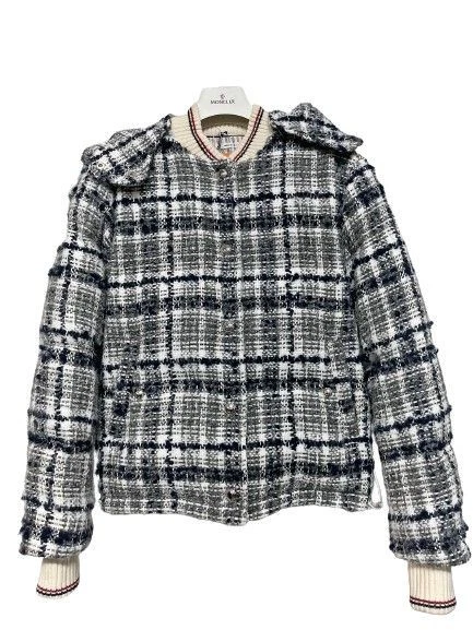 Thom Browne imbottitura donna in tweed piuma d'oca 37116904