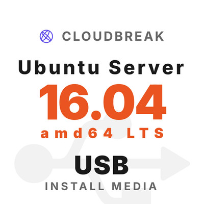 Ubuntu Server 16.04 amd64 LTS Bootable/Live Install USB NEW