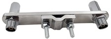 Workman DAM-1 CB Radio Dual Antenna Flat Bar Mirror Mount Bracket w/ Studs