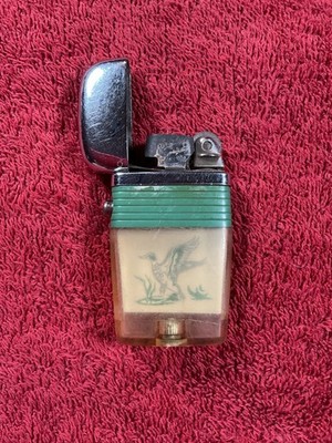 Vintage Scripts VU Mallard Duck Butane Lighter
