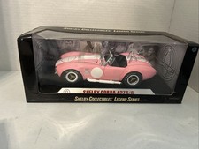 SHELBY COLLECTIBLES LEGEND SERIES SHELBY COBRA 427 S/C PINK & WHITE 1/18 VHTF!