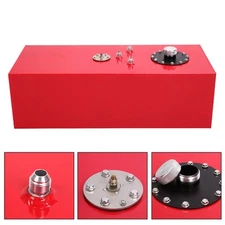 15 Gallon RED Performance Aluminum Alloy Fuel Cell Tank + Level Sender