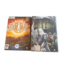 Lord of the Rings The Battle For Middle Earth 1 & 2 PC Game Bundle With Manuals 