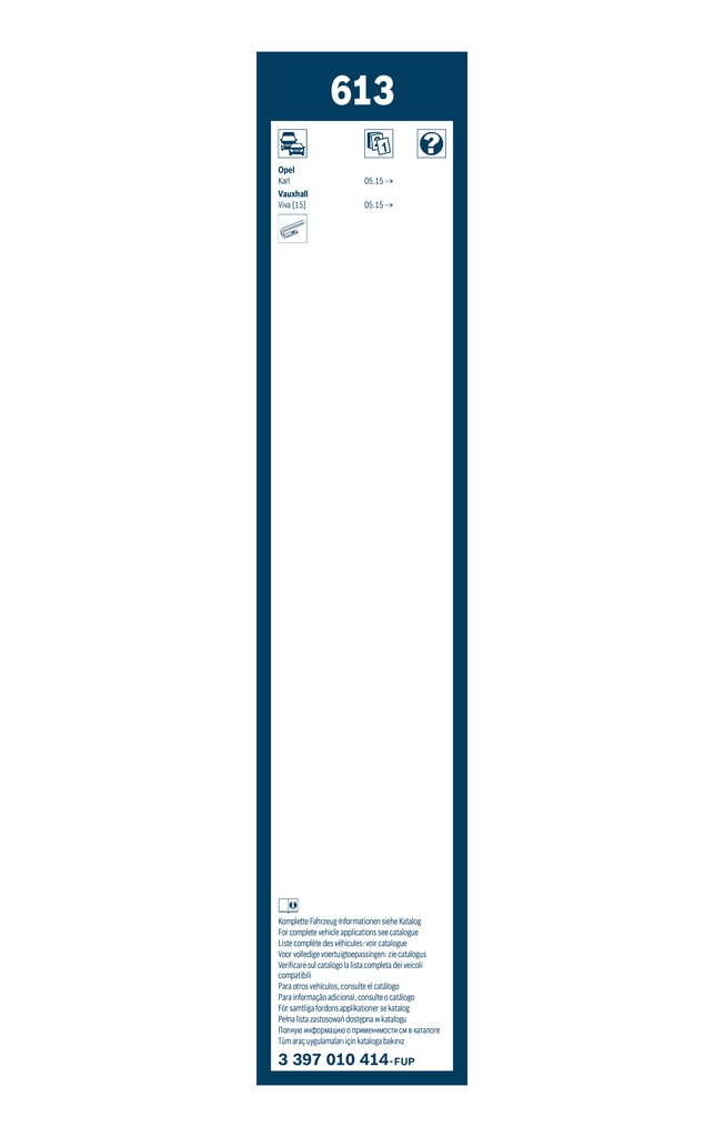 3 397 010 414 Bosch wiper blade for Opel, Vauxhall
