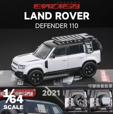 ENCHERY 1:64 Land Rover Defender 110 Diecast Bottom Model Car