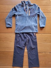 CHAMPION C9 Kids 2 Piece Fleece Shirt Pants SET, Grey, Boys Size Small 6/7