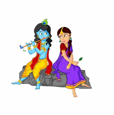 Beautiful Radha Krishna Vinyl Mural Art Living Room Home Décor Wall Stickers | eBay Beautiful Radha Krishna Vinyl Mural Art Living Room Home Décor Wall Stickers | eBay