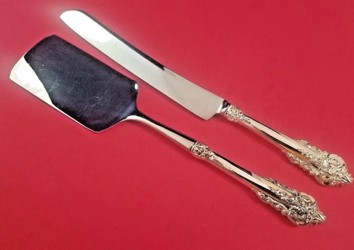 Grande Baroque by Wallace Custom Sterling Bread Knife and Lasagna Server