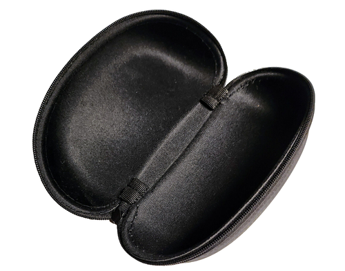 M7 Sunglass Hard Case Extra Large Carbon Fiber styling Black with Zipper - 第 2/2 張圖片
