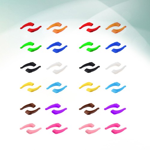 24 Pair Anti-slip Glasses Cover Temple Tips Ear Hook Eyeglasses Antiskid Pads - Picture 7 of 11