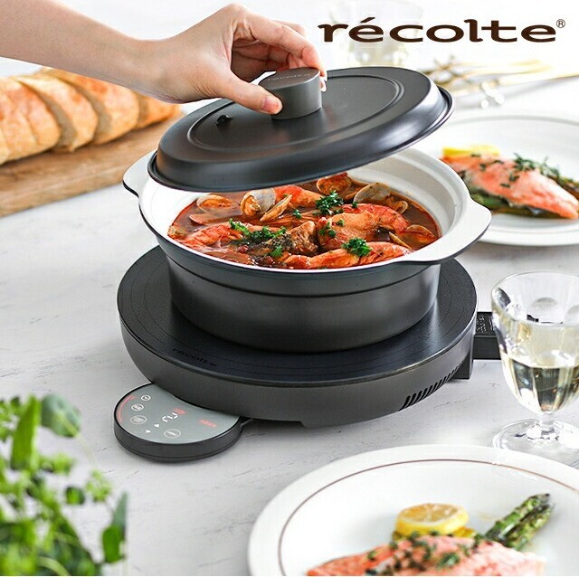 recolte RIH-1 & RIH-1PT Tabletop IH Heater Cooking Griddle