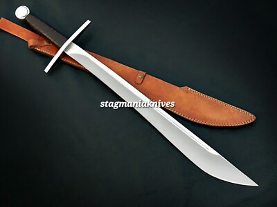 Premium Hand Forged J2 Steel Hunting Falchion Medieval Roman Viking Sword