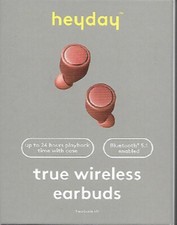 Heyday True Wireless Bluetooth Earbuds - Warm Red