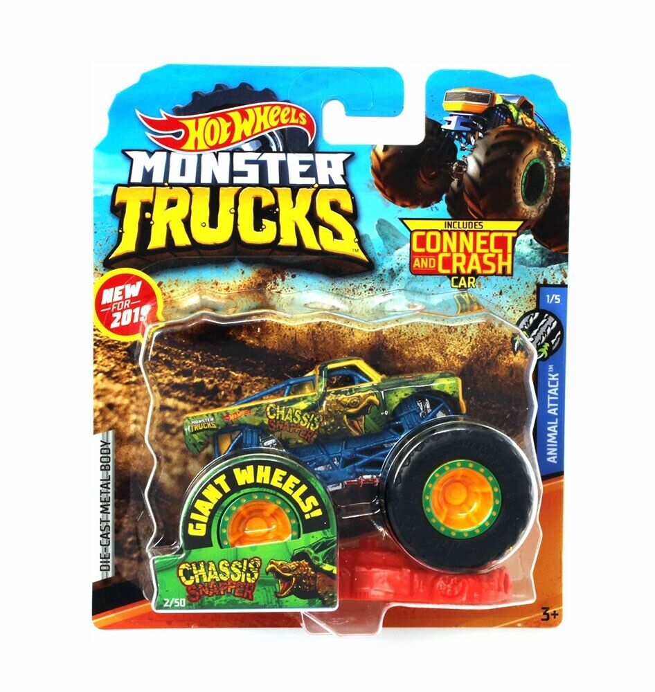 Carrinho Hot Wheels Monster Trucks Chassis Snapper Hkm09