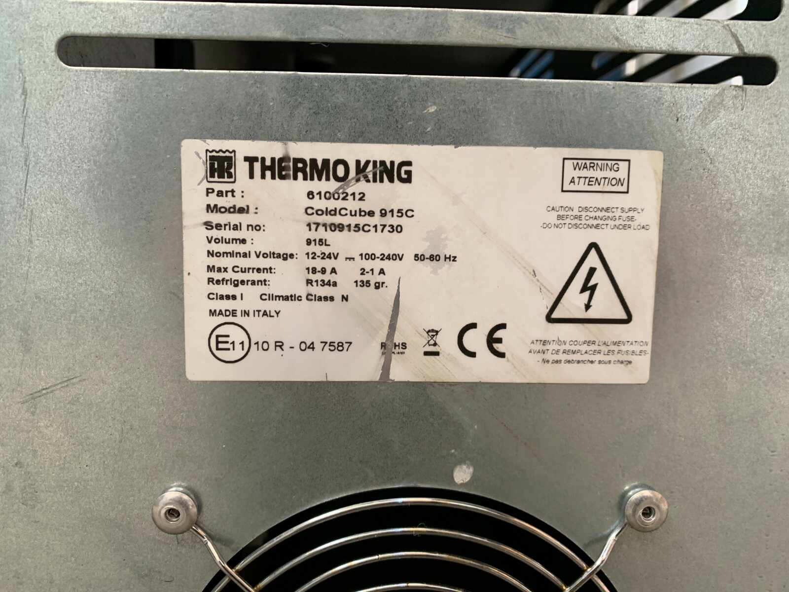 Thermo King Cold Cube Refrigerated Fridge Van Box Cold Storage 12v 240v