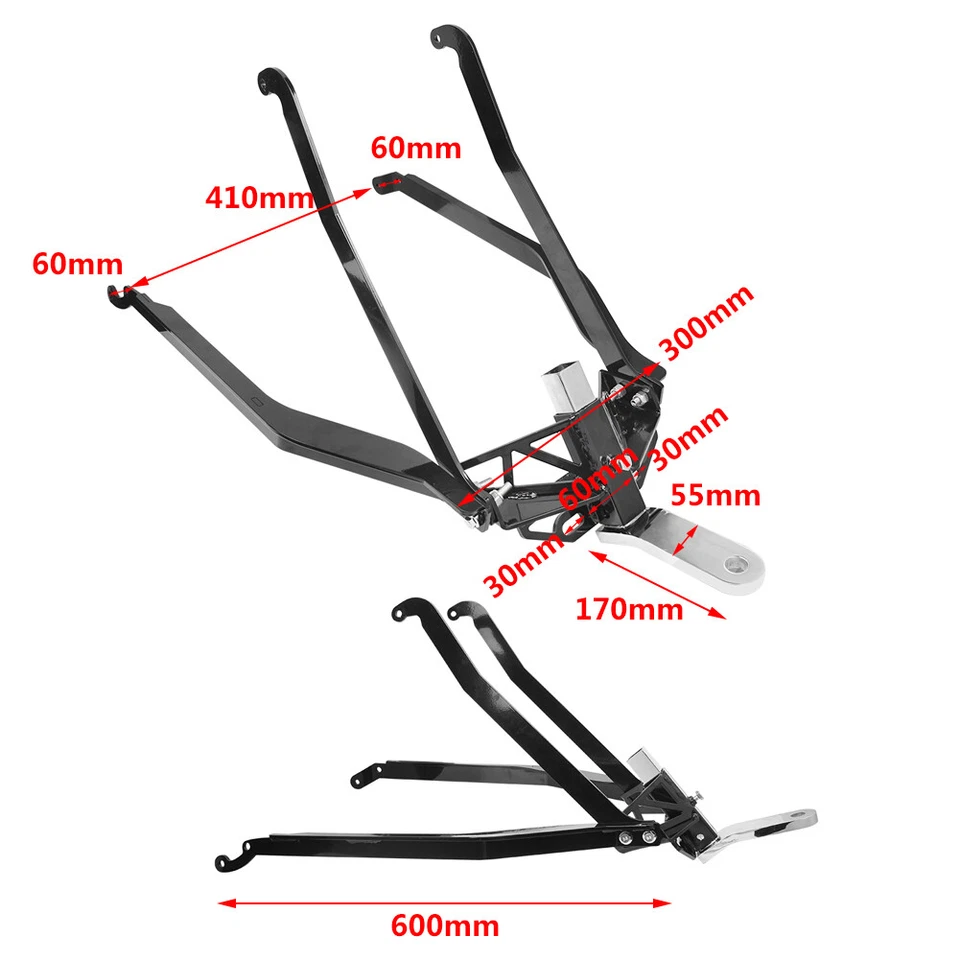 Black Rear Hidden Trailer Hitch Fit For Honda Goldwing 1800 GL1800 2018-2021 Foto 2 de 4