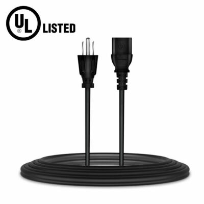 6ft UL Compatible AC Power Cord Cable for ECOXGEAR EcoBoulder+ Speakers Lead
