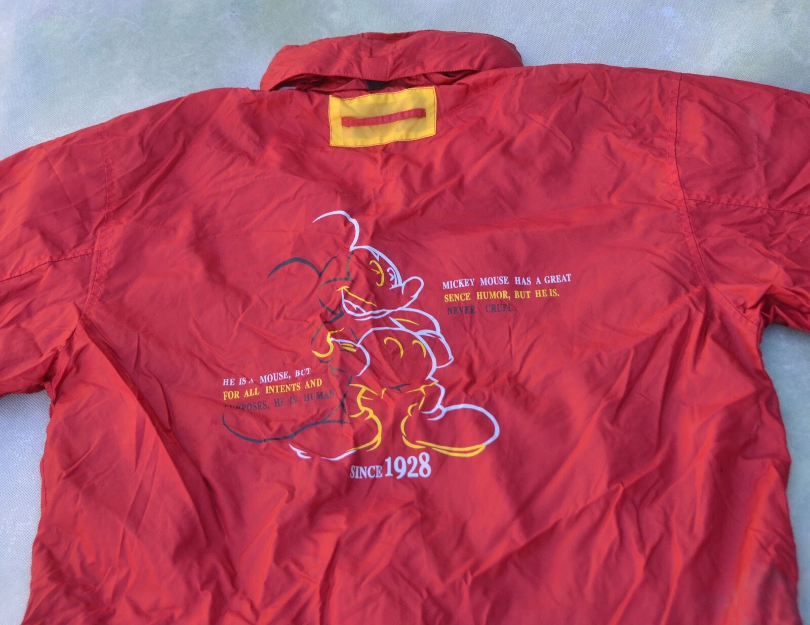 Vintage Mickey Mouse Men's Raincoat__PLEASE SEE PICTURES FOR MEASUREMENTS.
