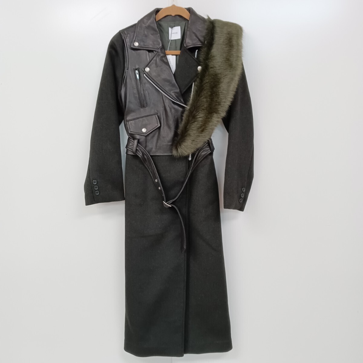 AMERI SHEEPSKIN RIDER DOCKING LONG COAT WITH SHAW… - image 4