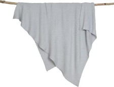 Barefoot Dreams CozyChic Lite Blanket, 30" X 40" Blue, 30x40 x 40", Blue